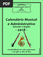 Calendário Musical CCB 2018