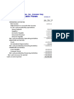 Statement of Cash Flows: Gemstar Productions, Inc. Answer Key