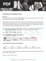 Introduction To Notation: Part 2: Bass Clef