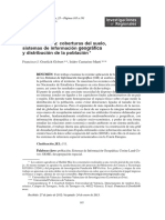 Geodemografia coberturas Del Suelo SIG y Distribución de La Población