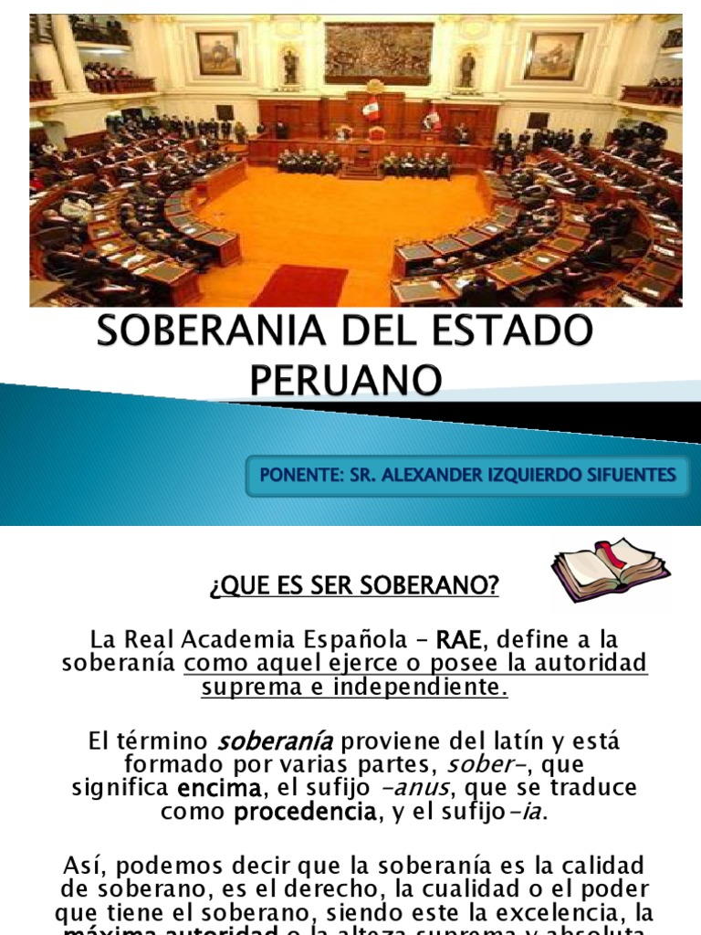 Soberania Del Estado Expo | PDF
