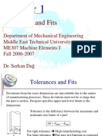 Tolerances Fits