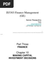 MAKING CAPITAL INVESTMENT DECISIONS