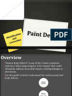 Identifying and Correcting Paint Defects