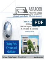 Tuning Fork Crystals and Oscillator