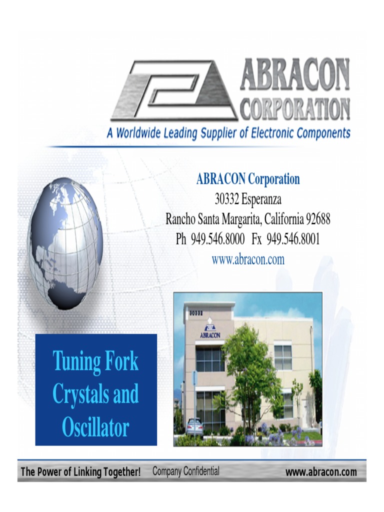 ABRACON's Tuning Fork Crystals and Oscillators for 32.768kHz RTC