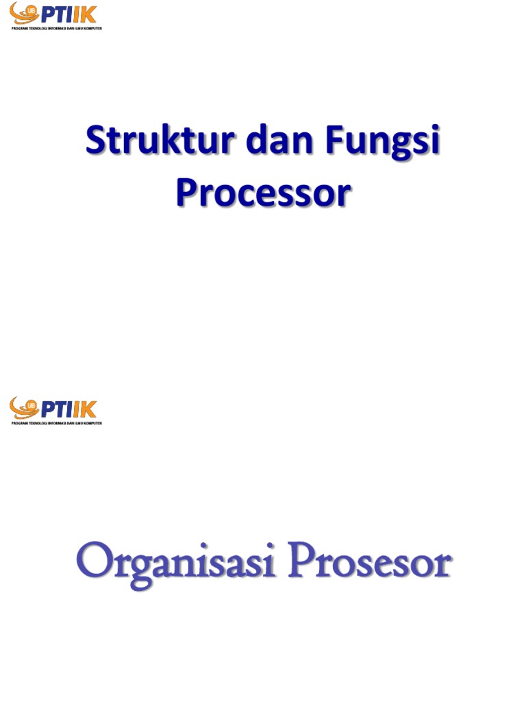 4 - Processor Structure and Function Rev PDF | PDF | Metode & Bahan Ajar