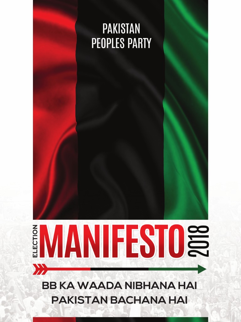 PPP Manifesto 2018 Pakistan Peoples Party Islamist Groups