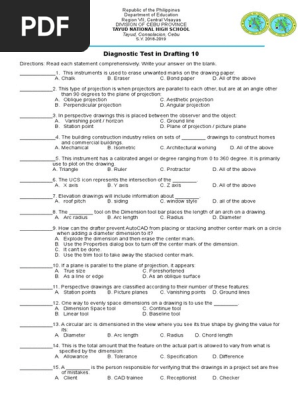 Drafting_Test Questions Tle 10
