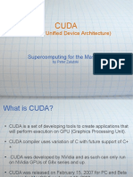 CUDA Compute Unified Device Architecture