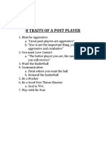 8 Traits of a Post Player