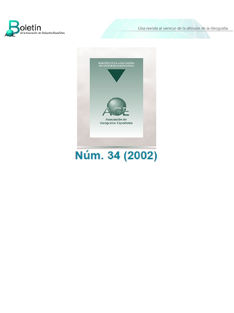 Boletín AGE #34 | PDF | Geografía | Paisaje