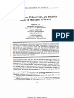 Individualism, Collectivism, And Decision Styles of Managers in Kuwait IZMANTOTS