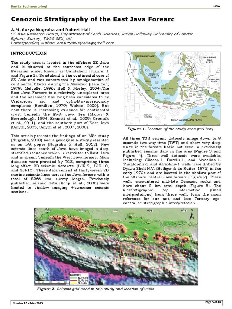 Cenozoic Stratigraphy of The East Java Forearc-BS26 | PDF | Sedimentary ...