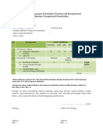 Verifikasi Portofolio Peserta Uji Kompetensi Perawat Gigi