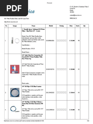 Price List