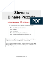 Extra Oefeningen Voor 14x14 Binaire Puzzels