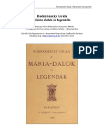 Rudnyanszky Gyula Maria Dalok Es Legendak 1