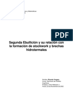 Generación de Stockworks y Brechas