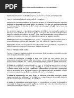 Passo a Passo Na Construção Do Congresso Do Povo