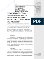 DISCURSOS SOBRE O ENFRENTAMENTO À VIOLÊNCIA DOMÉSTICA E FAMILIAR CONTRA A MULHER NO BRASIL E A (NÃO) APLICAÇÃO DA SUSPENSÃO CONDICIONAL DO PROCESSO - Alberto Carvalho Amaral