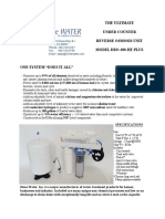 DRO-100-HE Plus - Under Counter Reverse Osmosis Unit