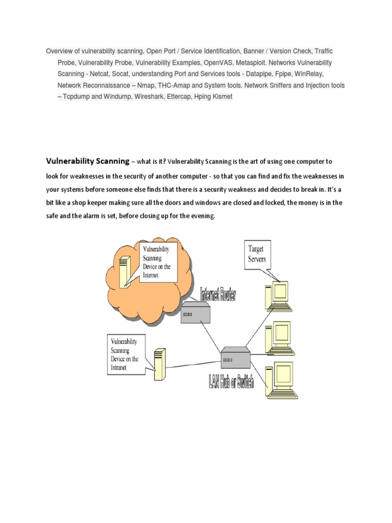 Overview of Vulnerability Scanning Tools | PDF | Vulnerability ...