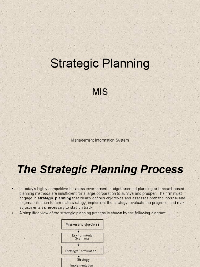 business strategic planning slideshare