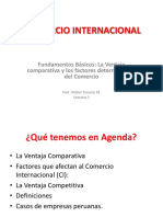 Factores determinantes del comercio internacional