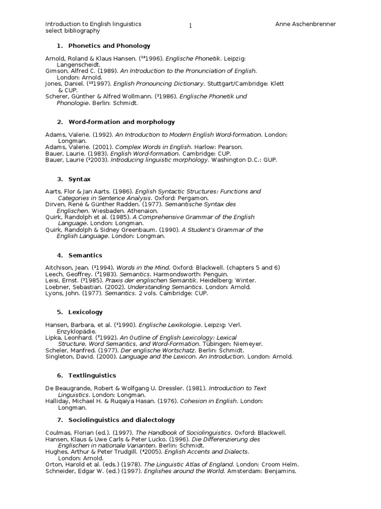 Bibliography Phonology Symbols