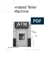 Automated Teller Machine: 1. 1. 1. 1. 1. 1. 1. 1. Introduction To Rational Rose 3