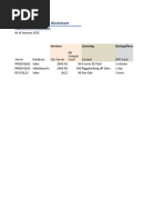 Worksheet - Sample SQL Server Inventory