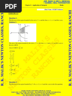 Chapter 8 – Application of Integrals