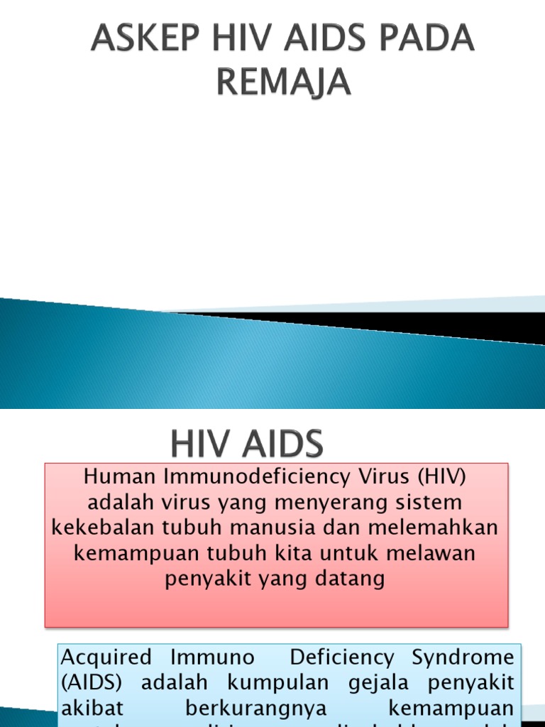 Askep Hiv Aids Pada Remaja | PDF