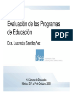 Lucrecia Santibañez - Evaluación de programas de educación