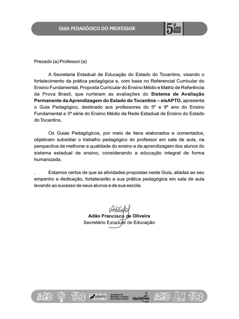 5o Ano Ci ncias Da Natureza Guia Pedag gico 5o Ano PDF PDF Ciclo Da 