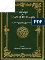 A Critique of Husam Al Haramayn Imam Sarfraz Khan Safdar