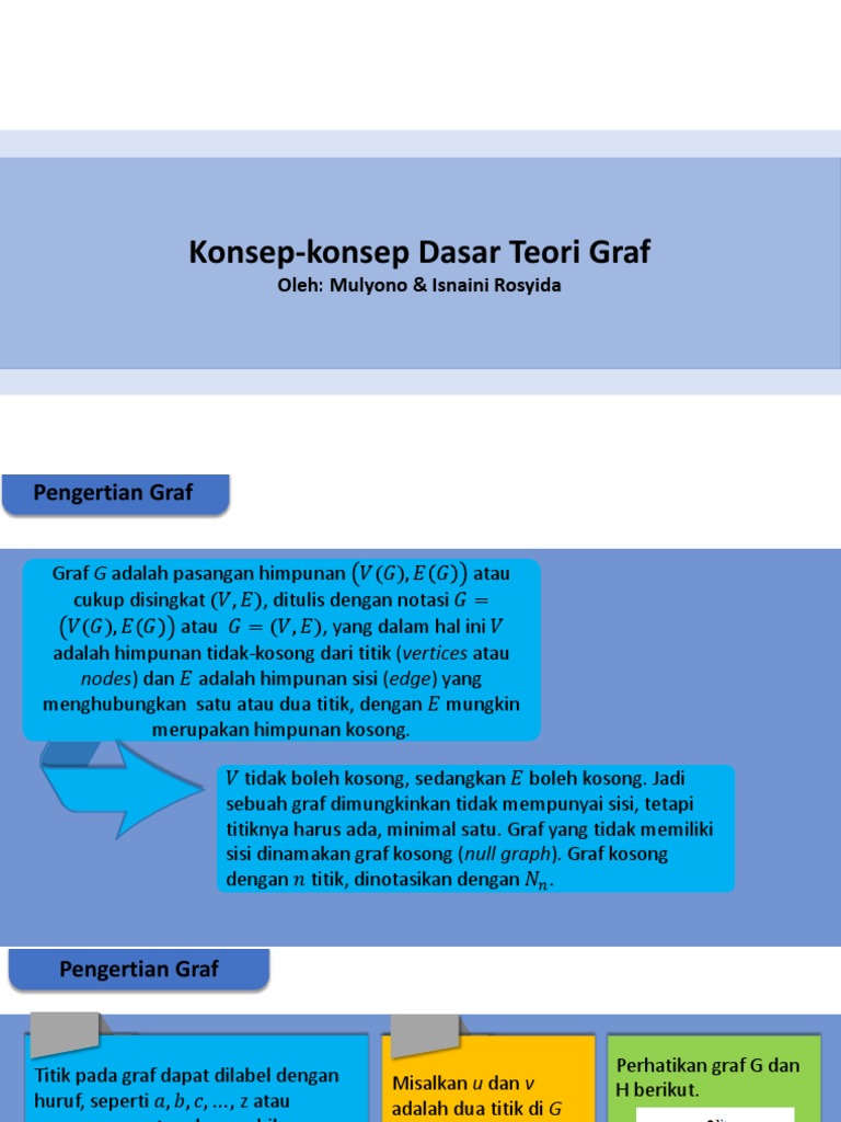 Konsep-Konsep Dasar Teori Graf | PDF