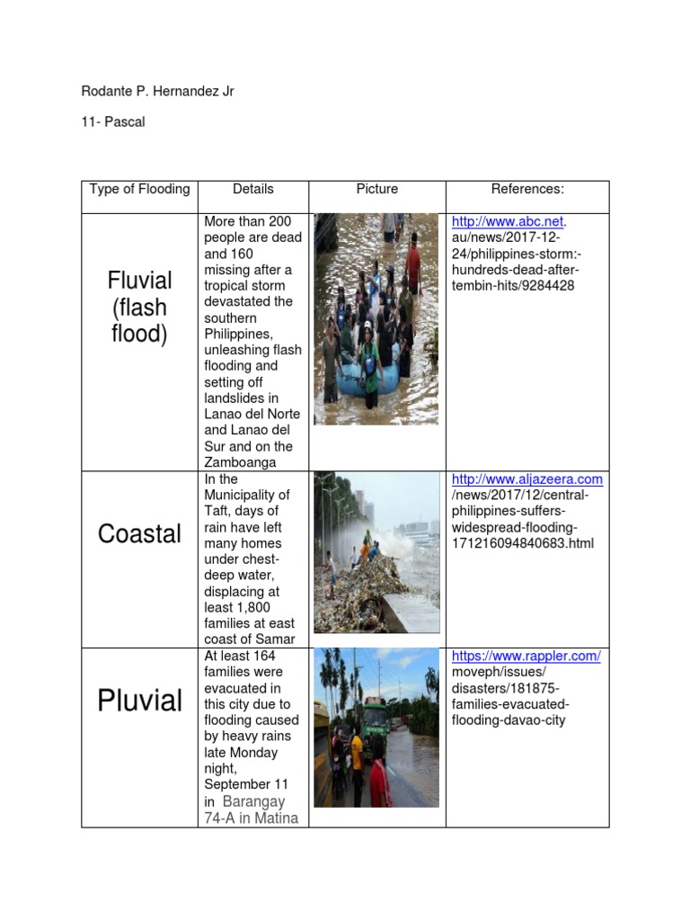 Fluvial and Pluvial Flooding in the Philippines | PDF