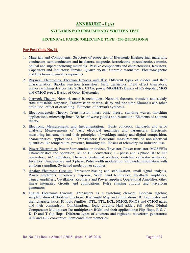 annexure-i-a-syllabus-for-preliminary-written-test-technical