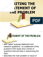 Writing The Statement of The Problem