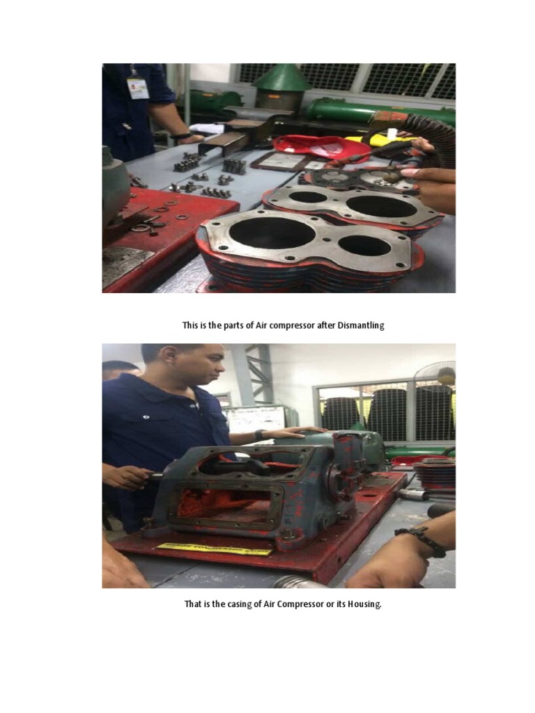 Air Compressor Dismantling Overview | PDF