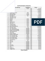 Daftar Harga Barang