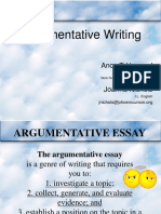 Argument Essay PowerPoint (1)