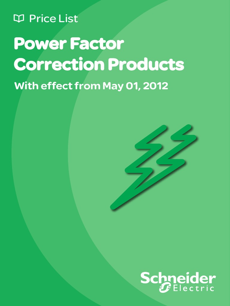 Power Factor Correction PDF Manufactured Goods Quantity
