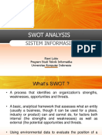 Swot Analysis: Sistem Informasi