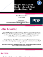 Clopidogrel Dan Aspirin Pada Stroke Iskemik Akut Dan Risiko Tinggi TIA