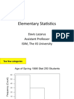 Elementary Statistics: Davis Lazarus Assistant Professor ISIM, The IIS University