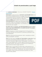 Aparecí en Listado de Pensionados y Qué Hago Ahora