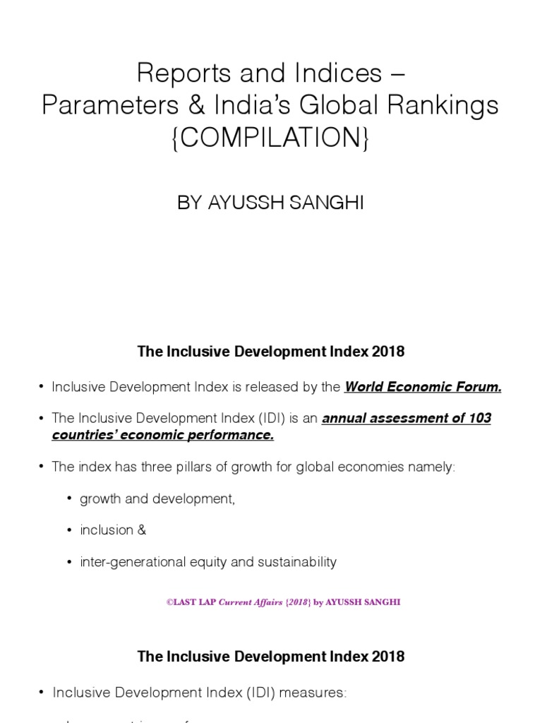 (Last Lap) Indices & Reports | PDF | Education For All Global ...